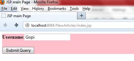 username will be print